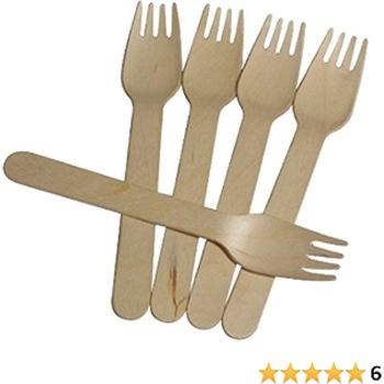 BIRCHWOOD WOODEN FORK (160MM/6.3) 10100.02