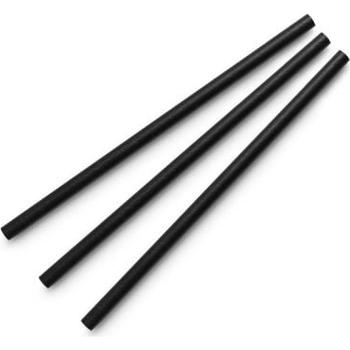 BLACK COCKTAIL PAPER STRAWS (6MM) (5.5 INC) -10210.01