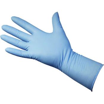 BLUE NITRIL GLOVES MEDIUM P/F