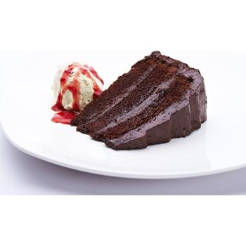 CHOCOLATE FUDGE CAKE (SLICED)