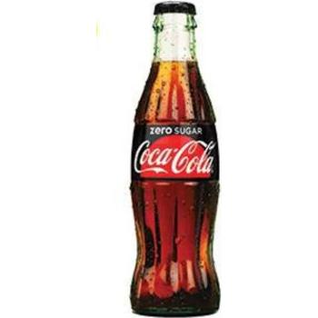 COCA COLA ZERO BOTTLE (GLASS)