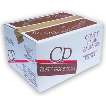 CP TASTY HALAL SAUSAGES 4'S BROWN TAPE JUMBO