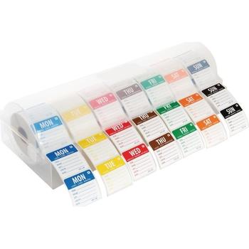 DAYS OF THE WEEK STARTER KIT RENKLI GUN (LABEL) ETIKETLERI