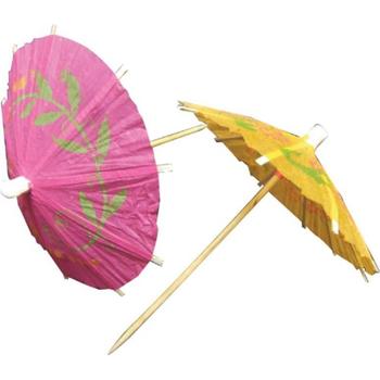 JAZZCAFE PAPER PARASOL (100MM/4") COCTAIL STICK WITH UMBRELLA