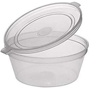 MAJESTIC CLEAR HINGED SAUCE CUP 4OZ