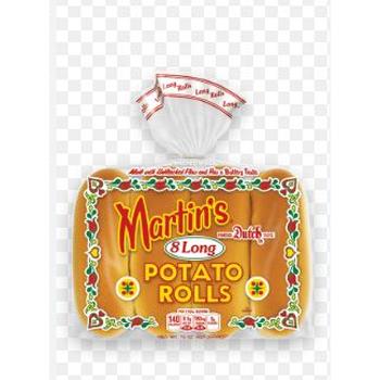 MARTINS 5.75 HOTDOG POTATO ROLL 64PCS -510530-