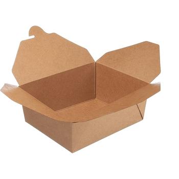 N08 (SNACK BOX) BROWN KRAFT FOOD CONTAINERS 1400ML -11000.08