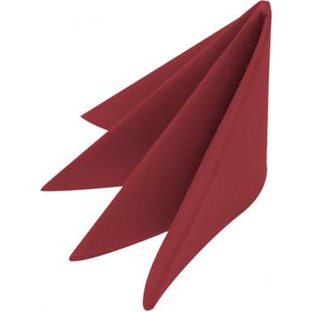 POPPIES 2 PLY 1/8 FOLD RED/BORDEAUX SERVIETTE