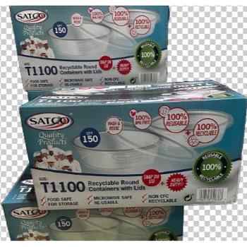 SATCO MICRO ROUND CONTAINER & LIDS TT1100