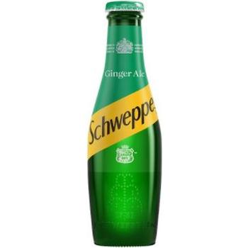 SCHWEPPES GINGER ALE GLASS BOTTLE