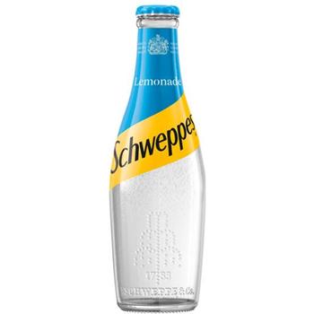 SCHWEPPES LEMONADE GLASS BOTTLE