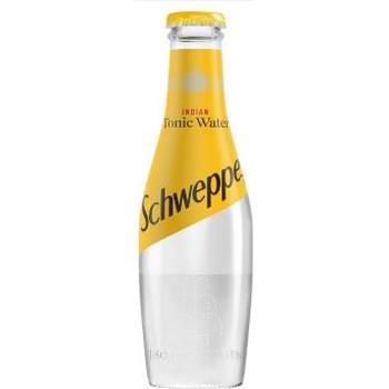 SCHWEPPES TONIC WATER GLASS BOTTLE