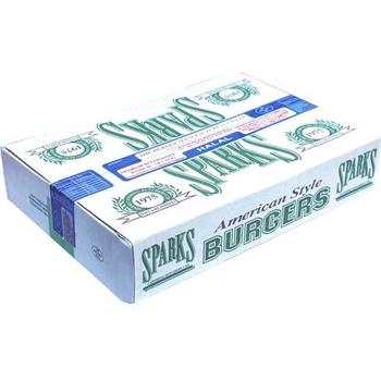 SPARKS HALAL 4OZ Q/POUNDER BEEF BURGER (BLUE TAPE)