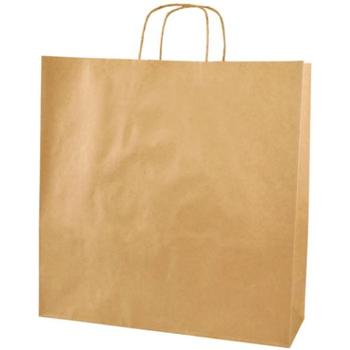 TWISTED JUMBO SOS BROWN CARRIER BAG - UNPRINTED
