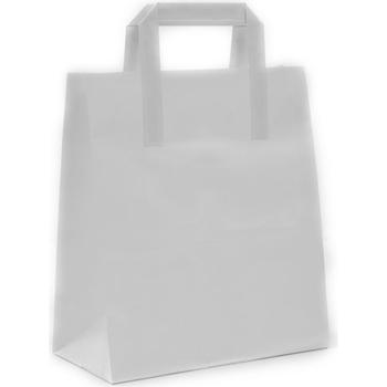 WHITE KRAFT PAPER SOS MEDUIM CARRIER BAG (BEYAZ)