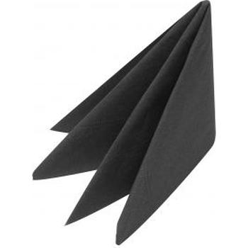 WIPE UP 2 PLY 1/8 FOLD BLACK (SIYAH) SERVIETTE