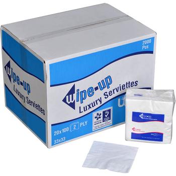 WIPE UP 2 PLY SERVIETTES (33X33)
