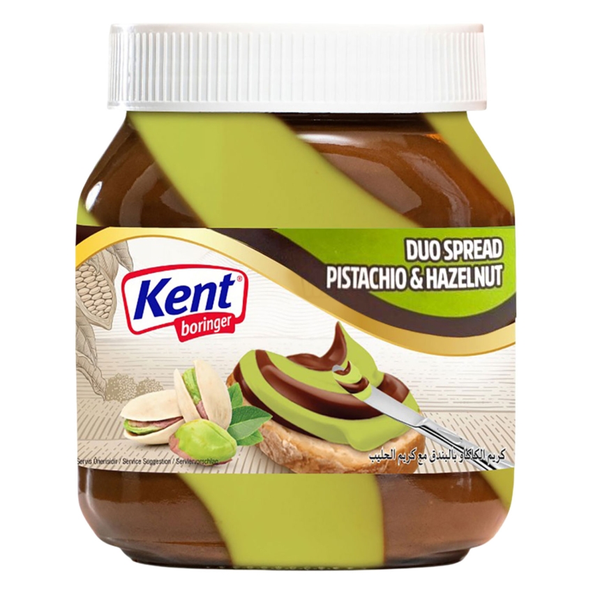 KENT PISTACHIO CREAM W COCOA HAZELNUT CREAM (DUO)