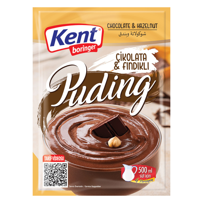 KENT PUDD CHOC & HAZELNUT