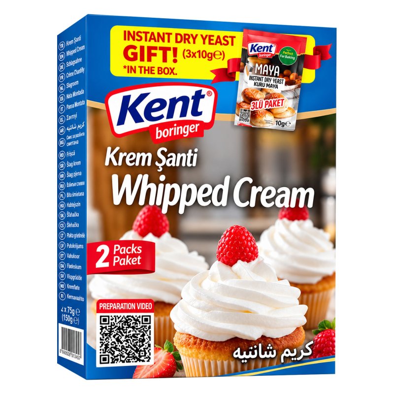 KENT WHIPPED CREAM PLAIN W INSTANT DRY YEAST(GIFT)
