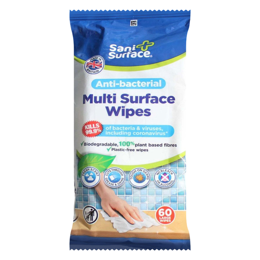 SANI SURFACE ANTI-BACTERIAL MULTI SURFACE WIPES