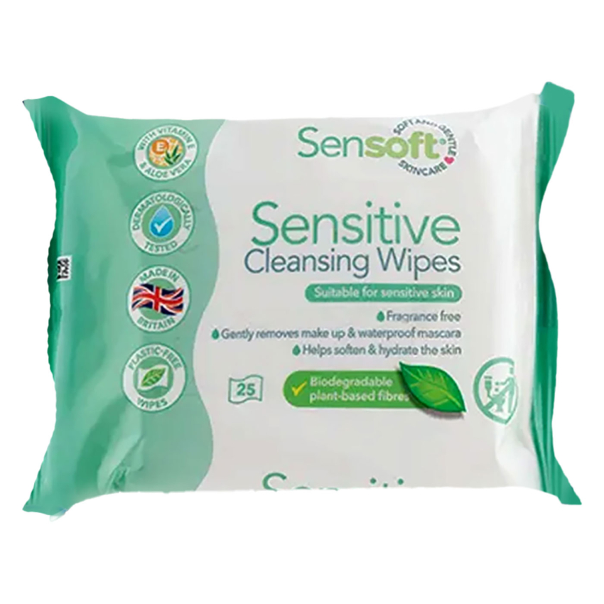 SENSOFT SENSITIVE CLEANSING SKINCARE WIPES