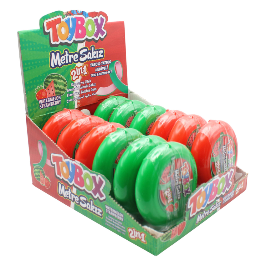 TOYBOX METER BUBBLE GUM WATERMELON-STRAWBERRY
