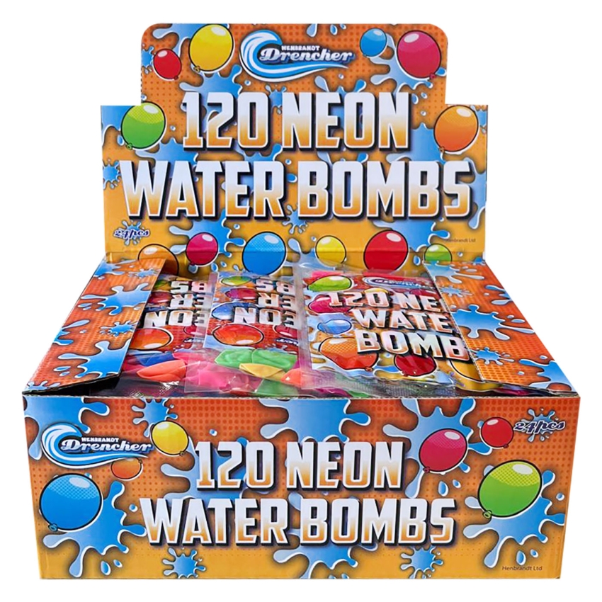 WATER BOMBS 120PCS NEON CLRS