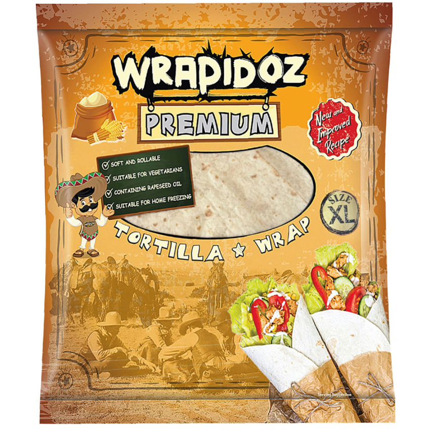 WRAPIDOZ TORTILLA WRAP WHITE 30CM