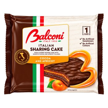 BALCONI COCOA & APRICOT SHARING CAKE