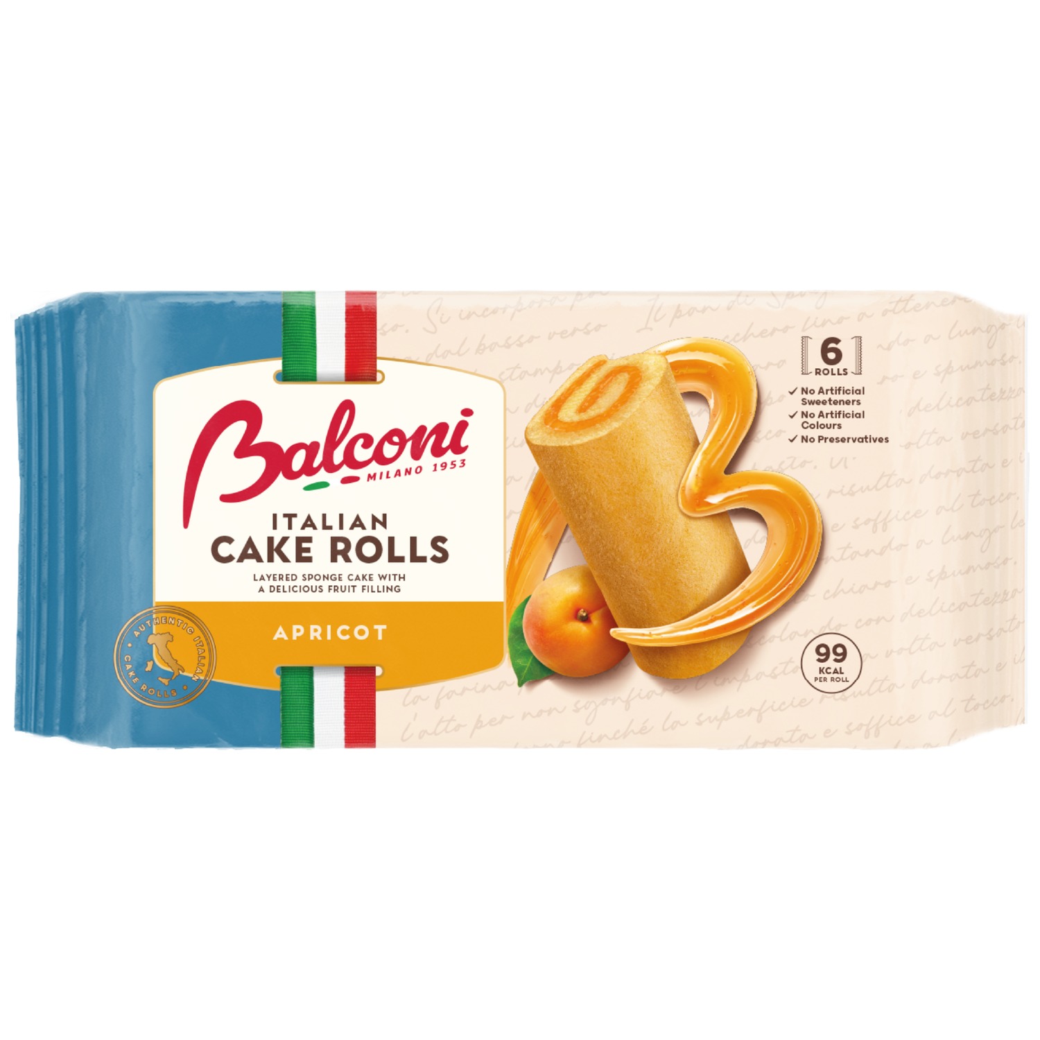 Balconi Mini Roll Apricot 20 x 6 PCK