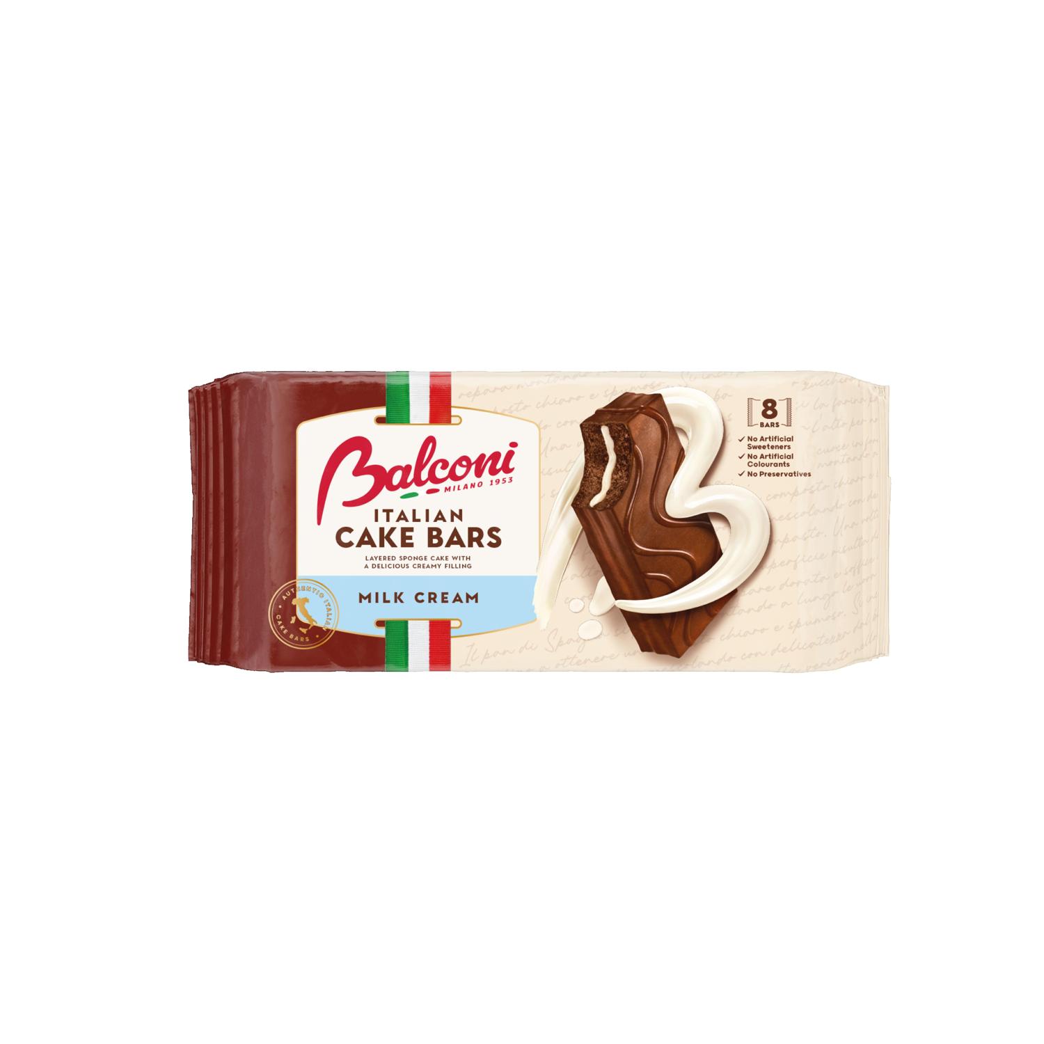 Balconi Italian Cake Bars Milk Cream 15 x 350G