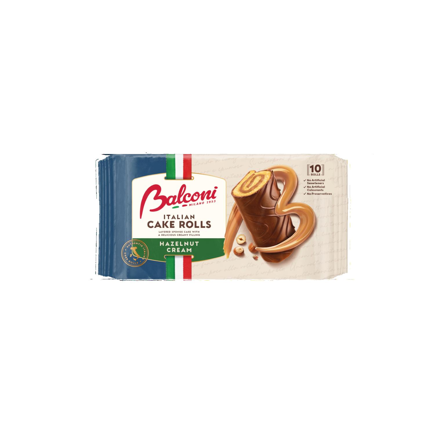 Balconi Italian Cake Rolls Hazelnut 20 x 370G