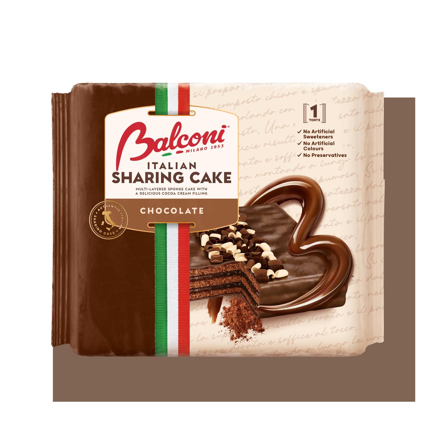 Balconi Italian Sharing Cake Chocolate 6 x 400G