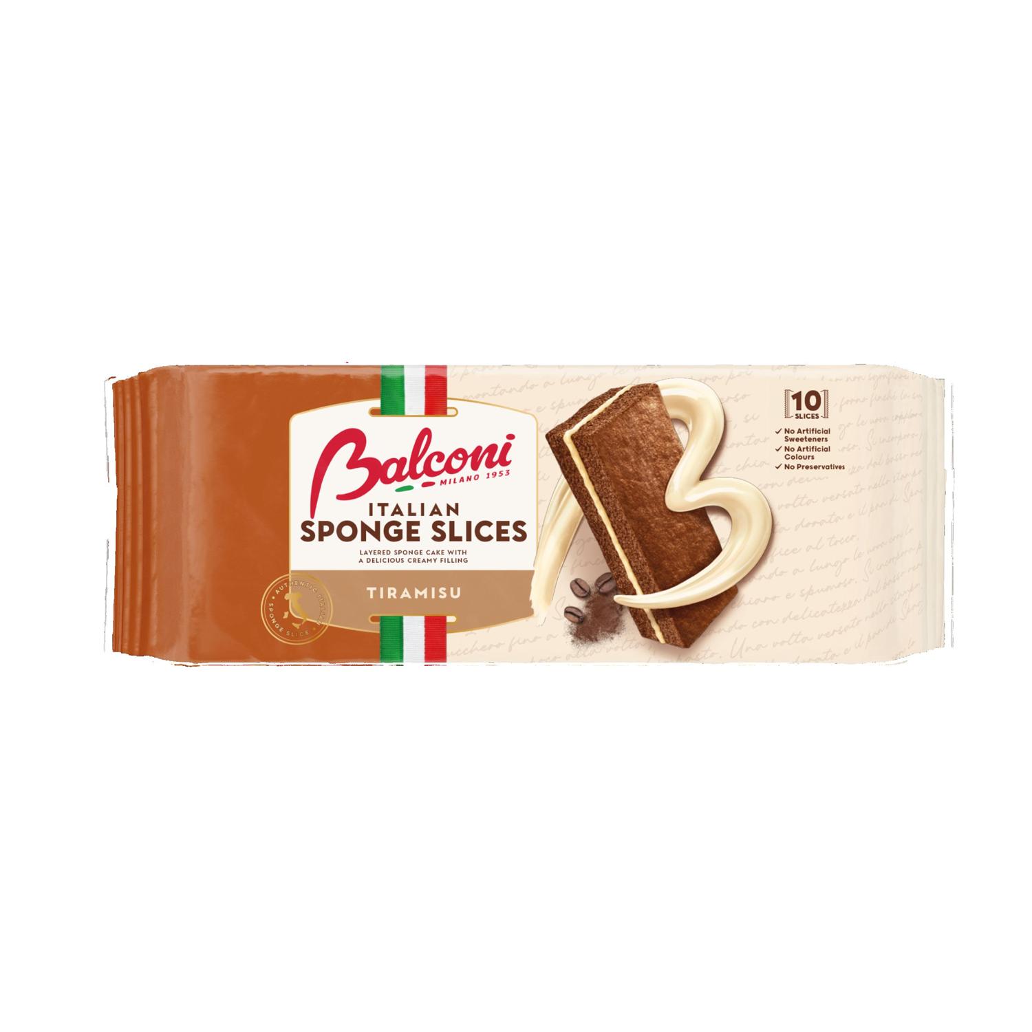 Balconi Italian Sponge Slice Tiramisu 15 x 300G