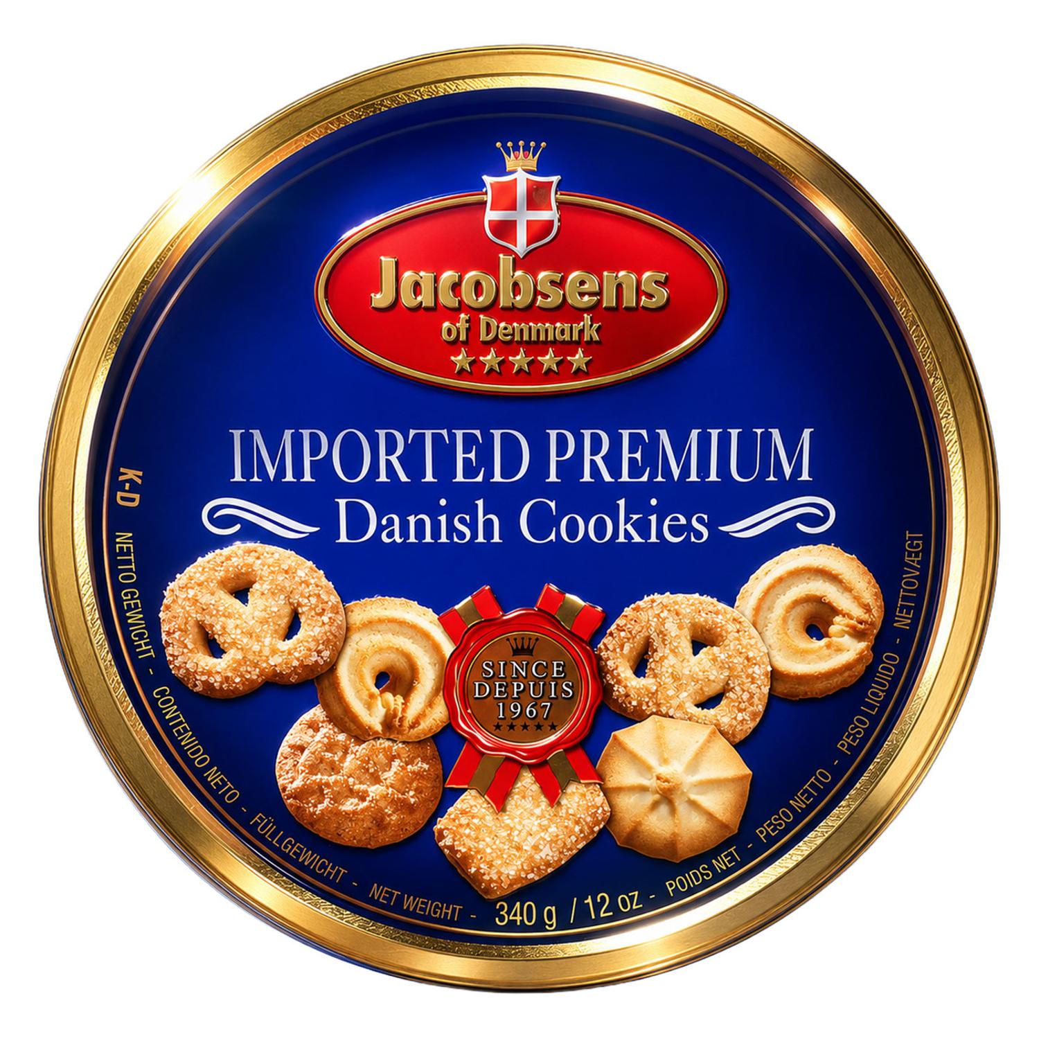 Butter Cookies In Tin Blue 12 x 340GR