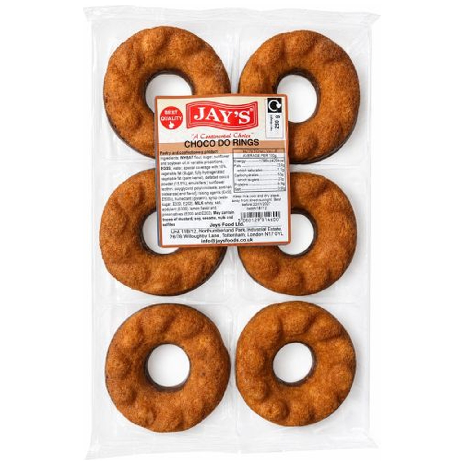 Jays Choco Do Rings 10 x 250G