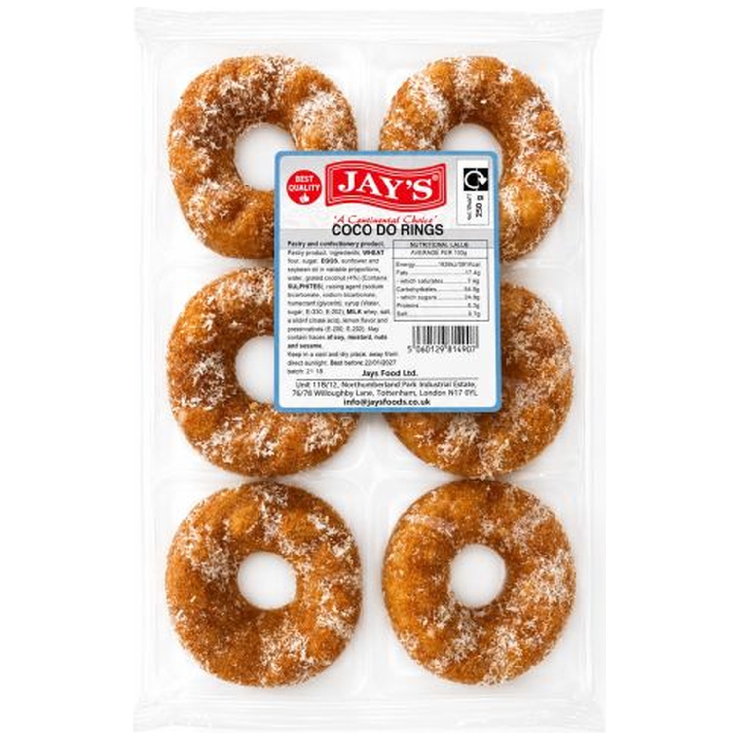 Jays Coco Do Rings 10 x 250G