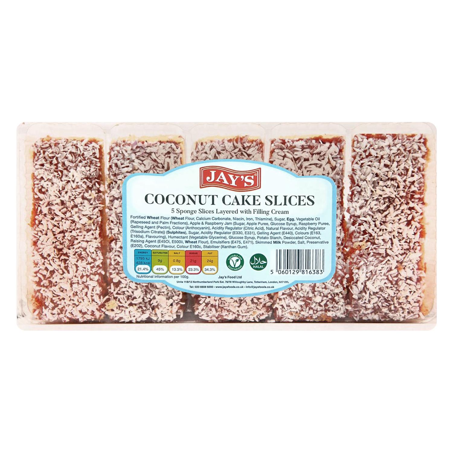 Jays Coconut Cakes Slices 11 x 5 SLICES