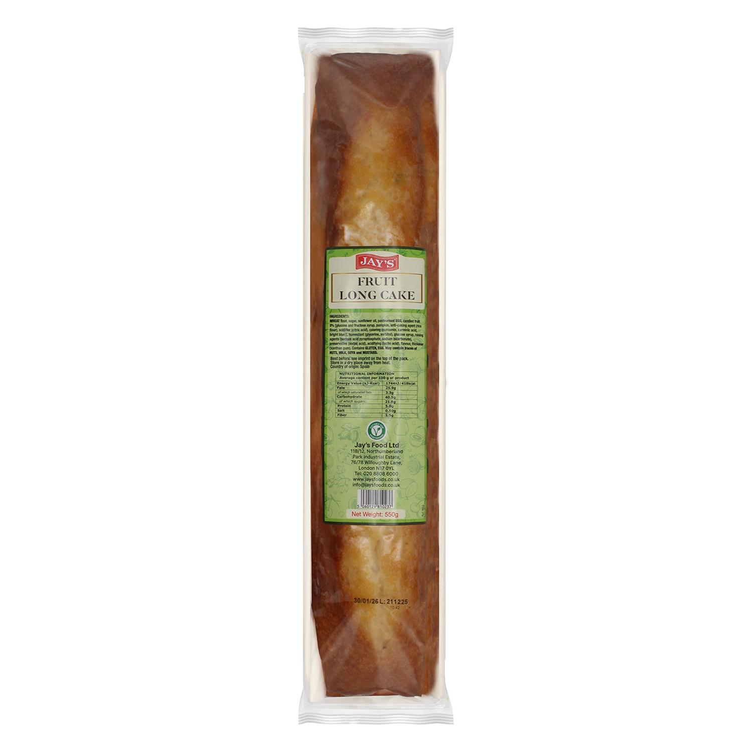 Jays Fruit Long Cake 5 x 550G