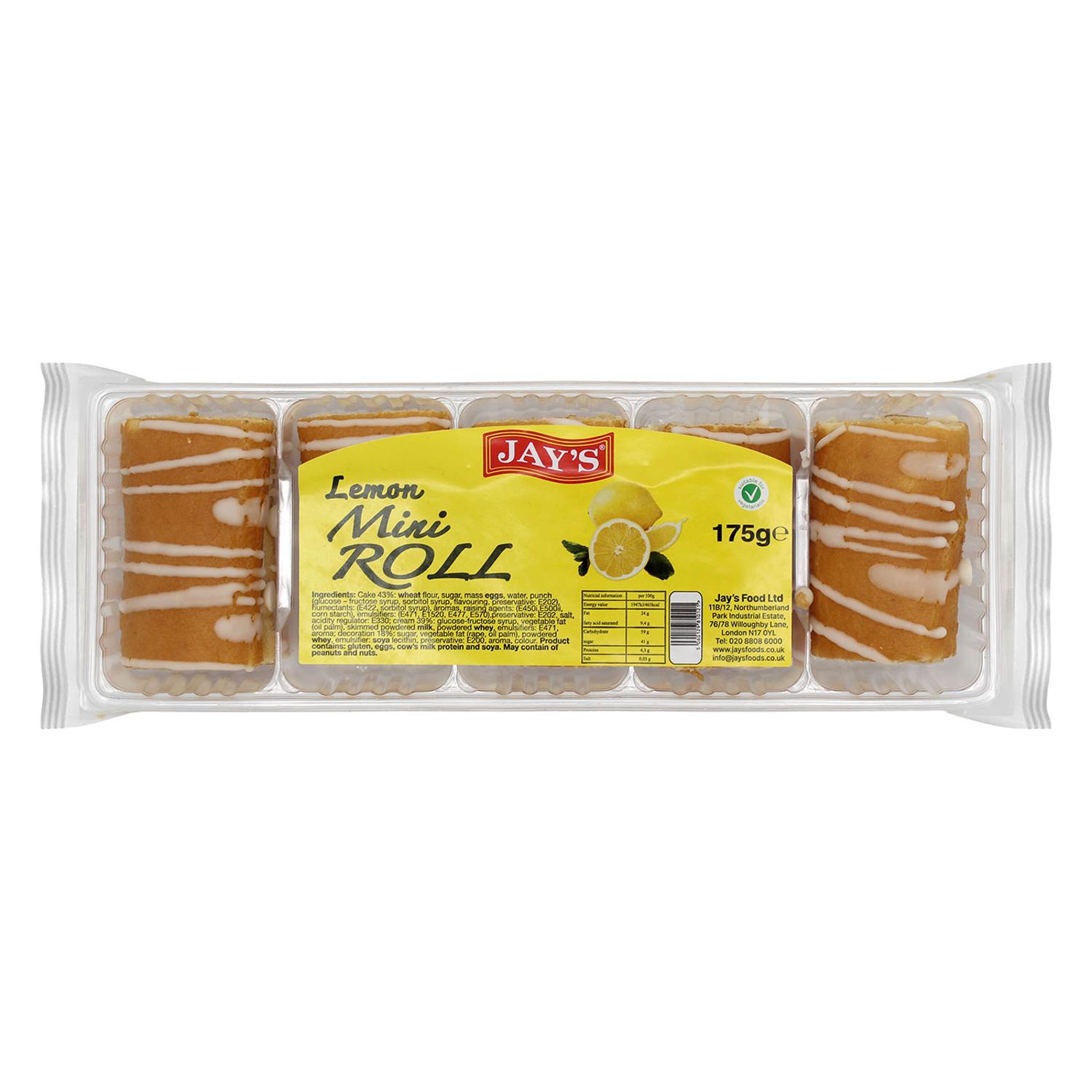 Jays Mini Roll Lemon 8 x 175G