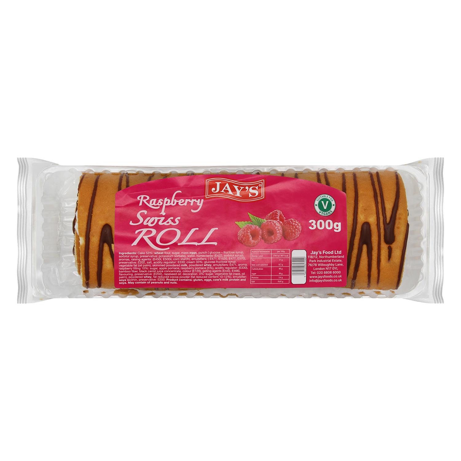 Jays New Swiss Roll Raspberry 5 x 300 GR