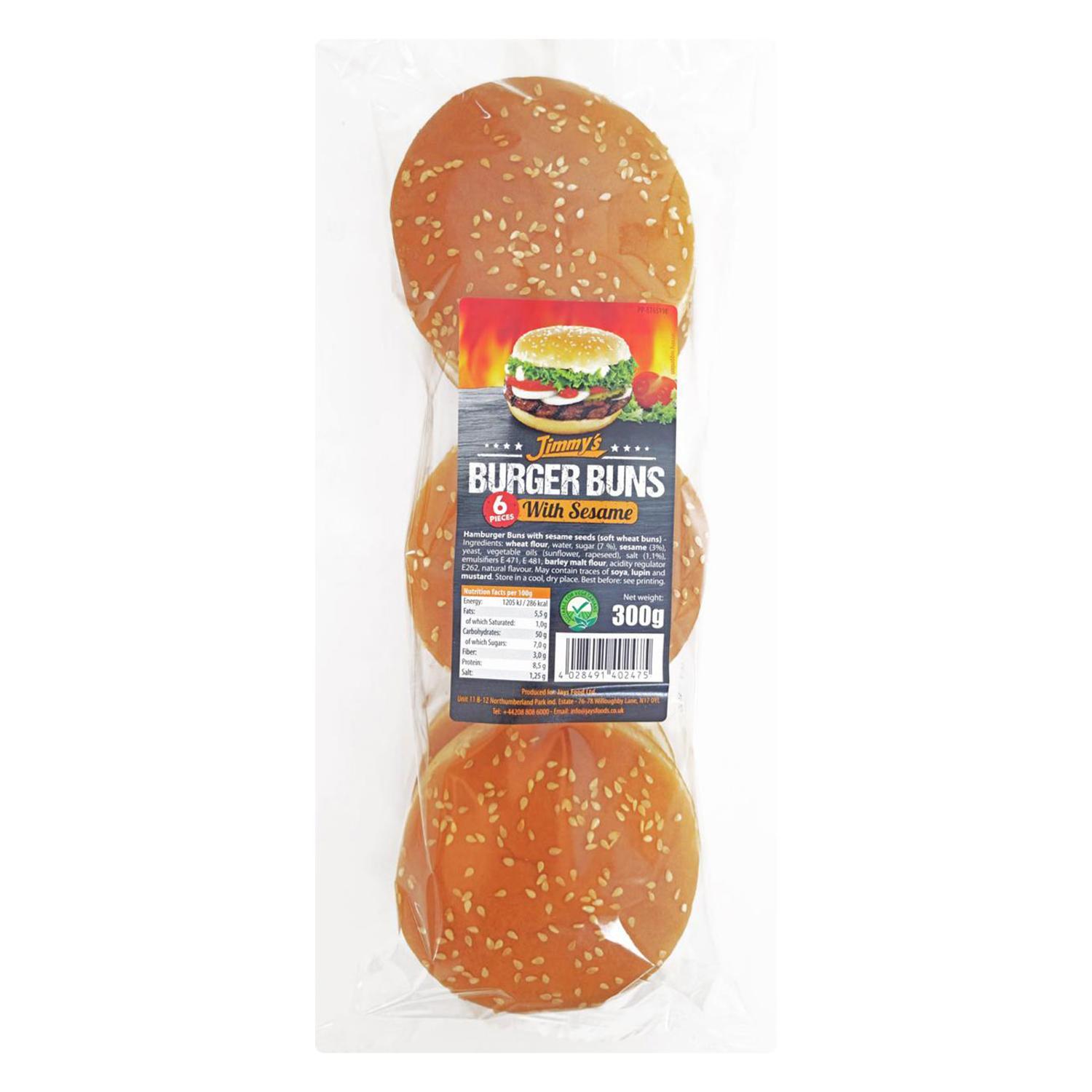 Jimmy Seeded Buns 8 x 300G