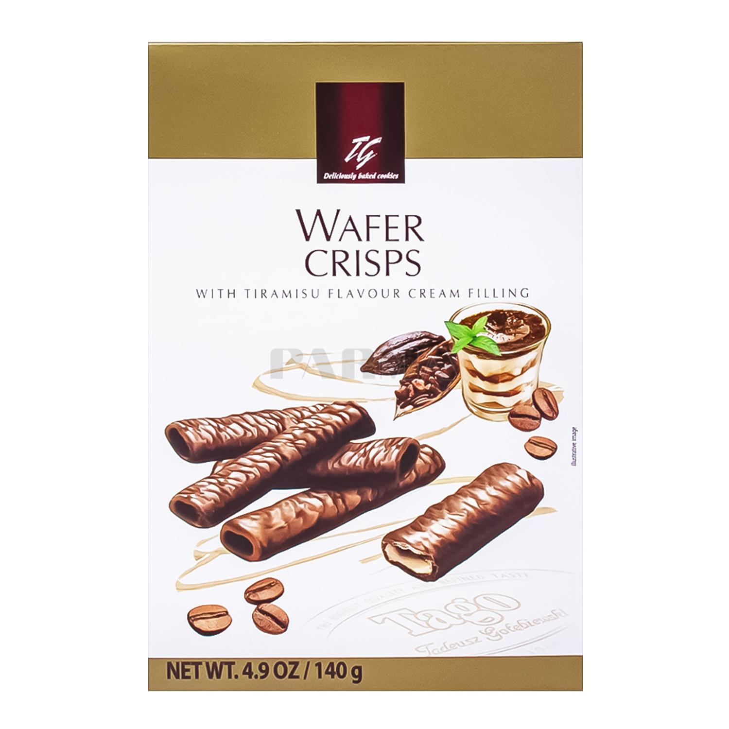 Tago Crispy Wafer Roll With Tiramisu Filling 10 x 140G