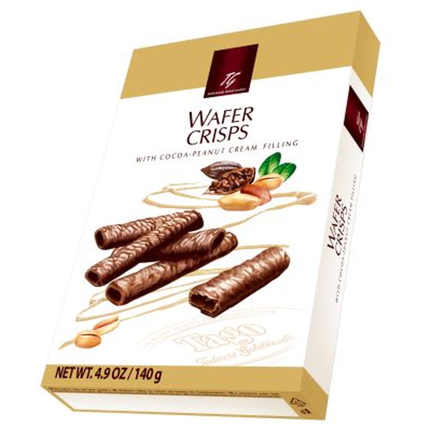 Tago Crispy Wafer Rolls With Cocoa-Nut Cream Filling 10 x 140GR