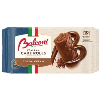 Balconi Italian Cake Roll Cocoa Cream 8x10 PACK