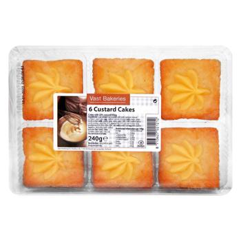 Godbiten 6 Custard Cakes 12x240G