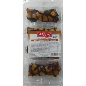 Jays Twisted Choc Drizzle Puff Pastry 4 Pck