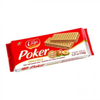 Lago Poker Wafer With Nocciola 16x150GR