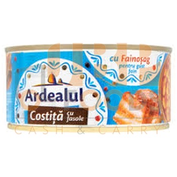 ARDEALUL COSTITA CU FASOLE / BACON WITH BAKED BEANS